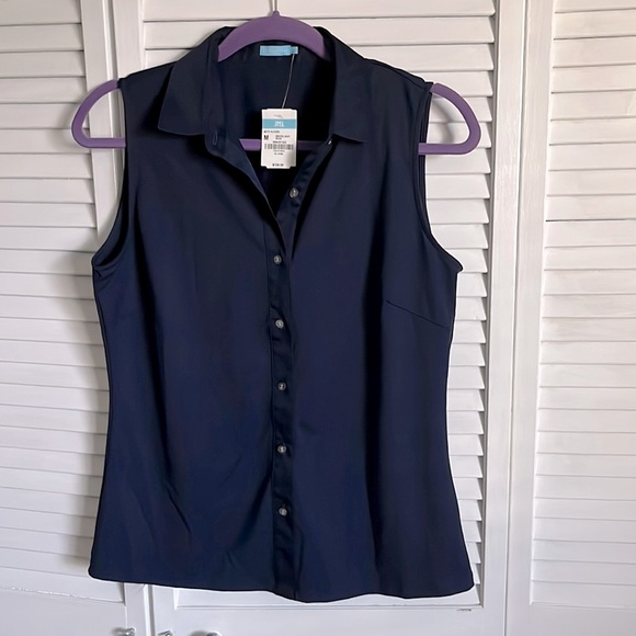 J. McLaughlin Tops - NWT J. McLaughlin Betty sleeveless tank navy